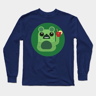 Zombie Bear with Mojito Long Sleeve T-Shirt